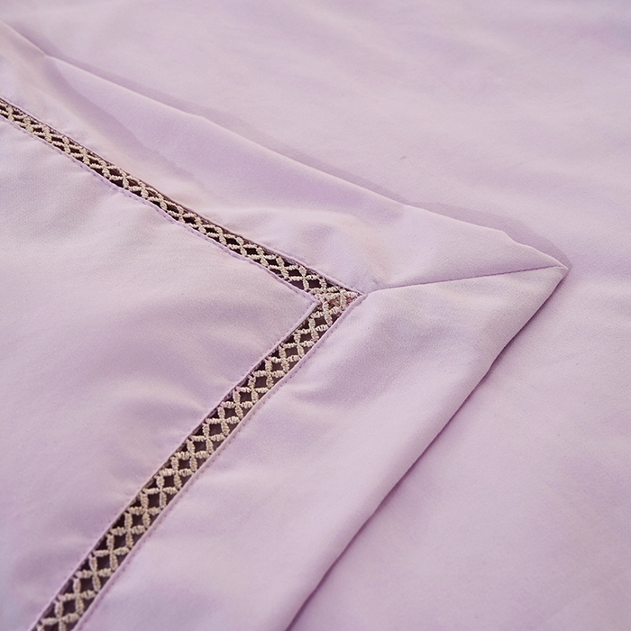 91家纺网 家纺一手货源 找家纺 优姿2025新款云柔棉大豆镂空烫钻夏被被子被芯 紫色