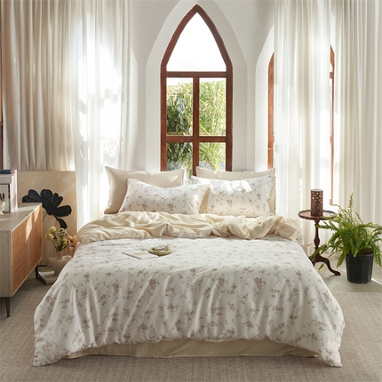 91家纺网 家纺一手货源 找家纺 （总）时年家纺 2025新款莱赛尔天丝印花系列四件套