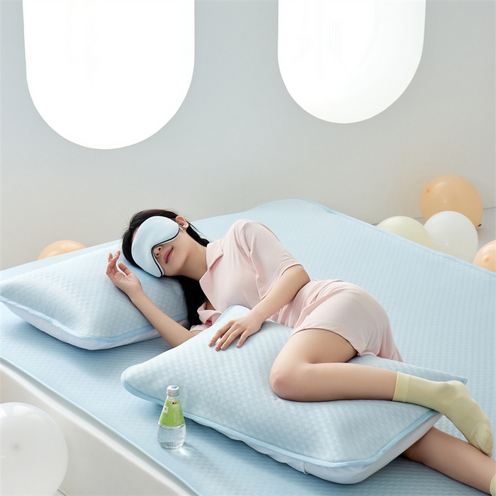 91家纺网 家纺一手货源 找家纺 （总）凌云家纺 2025年爆款新品100%锦纶冰丝凉感三明治凉席