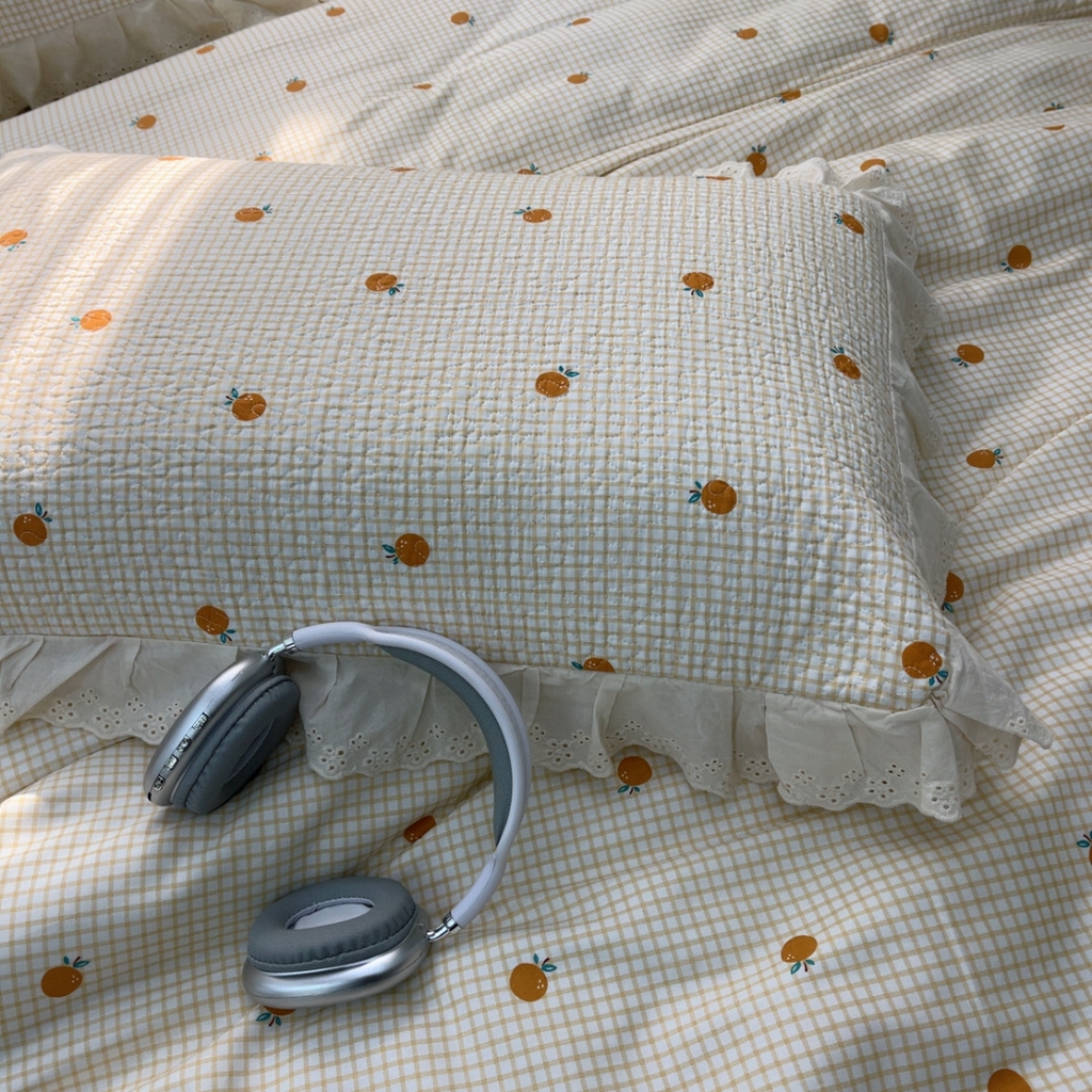 91家纺网 家纺一手货源 找家纺 暖居 2025春夏款高温砂洗棉花床盖三件套被套四件套同款纯棉夏被空调被四季 小甜橘