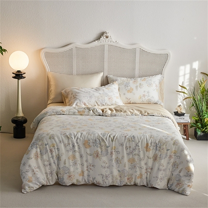 91家纺网 家纺一手货源 找家纺 （总）时年家纺 2025新款莱赛尔天丝印花系列四件套