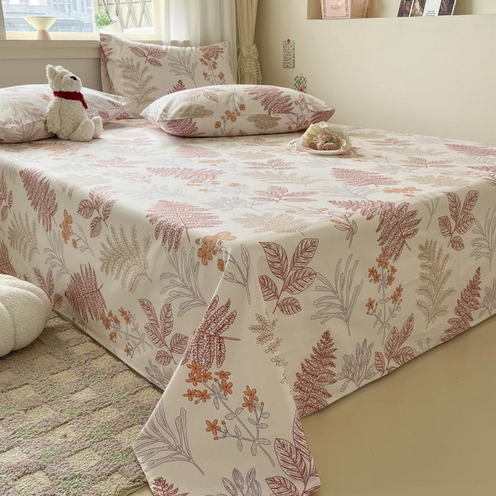 91家纺网 家纺一手货源 找家纺 新印象2025新款直角纯棉老粗布套件 床单款老粗布 -相思语