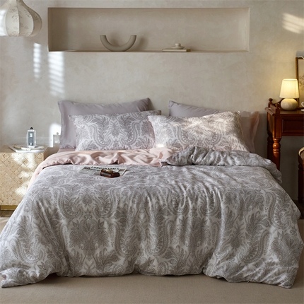 91家纺网 家纺一手货源 找家纺 （总）时年家纺 2025新款莱赛尔天丝印花系列四件套