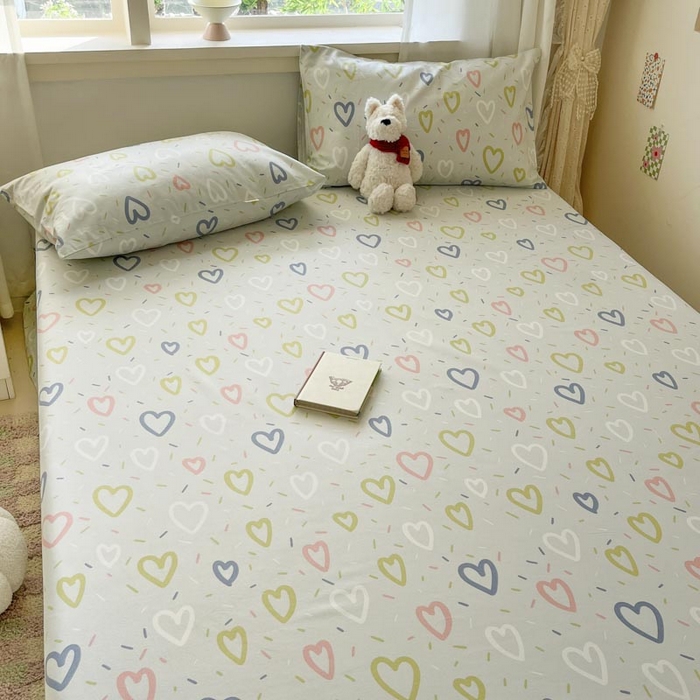 91家纺网 家纺一手货源 找家纺 新印象2025新款直角纯棉老粗布套件 床单款老粗布-简爱