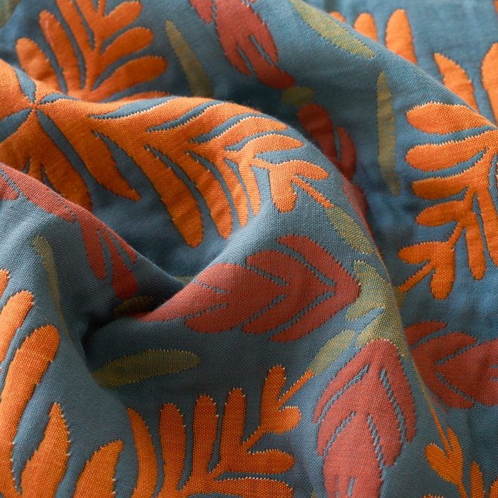 91家纺网 家纺一手货源 找家纺 棠薇家纺 2025新款60S长绒棉纯棉纱布毛巾被 典雅之风