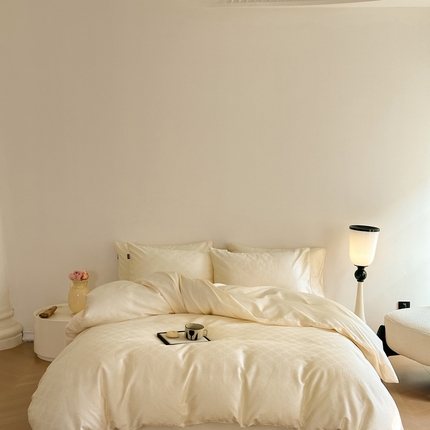 91家纺网 家纺一手货源 找家纺 （总）2025新款60s长绒棉提花四件套系列1