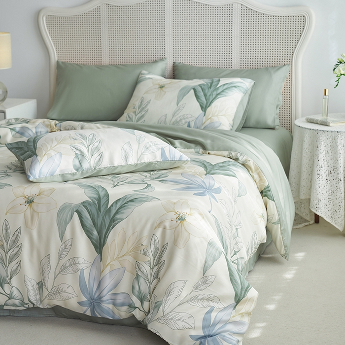 91家纺网 家纺一手货源 找家纺 （总）时年家纺 2025新款莱赛尔天丝印花系列四件套