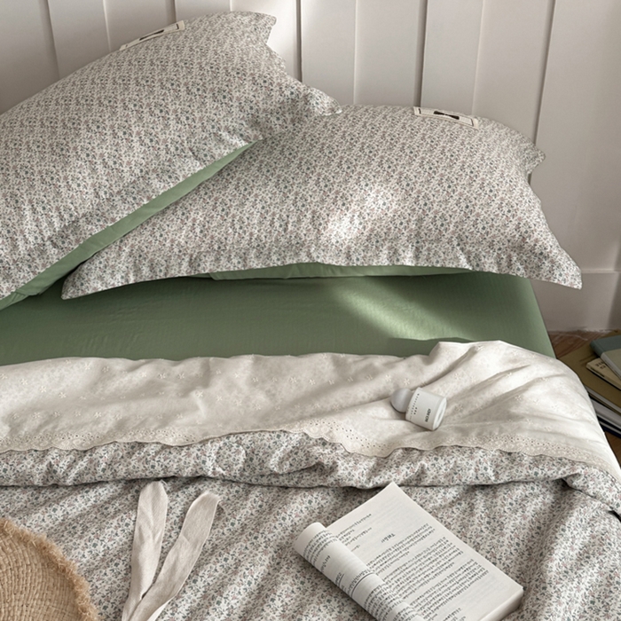 91家纺网 家纺一手货源 找家纺 帕拉美拉 2025新款全棉双层纱玉米聚乳酸夏被春秋被冬被玉米被 三件套四件套 春日初妆（米）