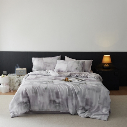 91家纺网 家纺一手货源 找家纺 （总）时年家纺 2025新款莱赛尔天丝印花系列四件套