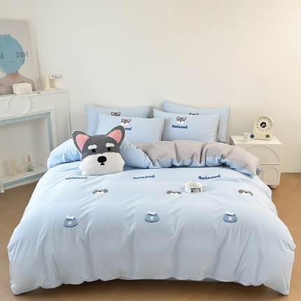 91家纺网 家纺一手货源 找家纺 （总）卡巴伦2025新款高密全棉水洗棉毛巾绣四件套