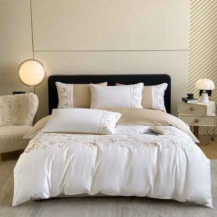 91家纺网 家纺一手货源 找家纺 （总）卡巴伦2025新款全棉刺绣四件套