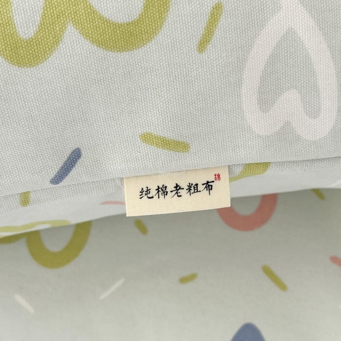 91家纺网 家纺一手货源 找家纺 新印象2025新款直角纯棉老粗布套件 床单款老粗布-简爱