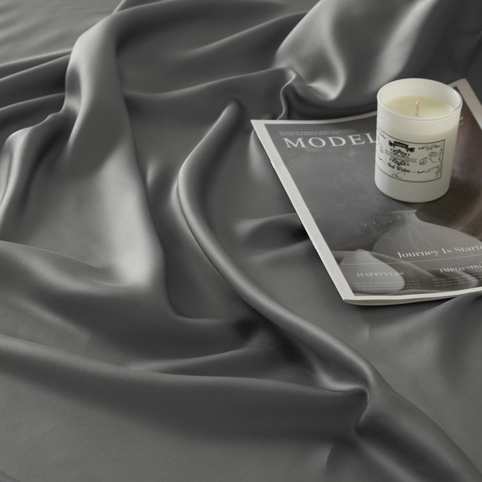 91家纺网 家纺一手货源 找家纺 涵宸2025新款天丝-天丝棉-纯色单枕套-场景1 枕套-星夜灰