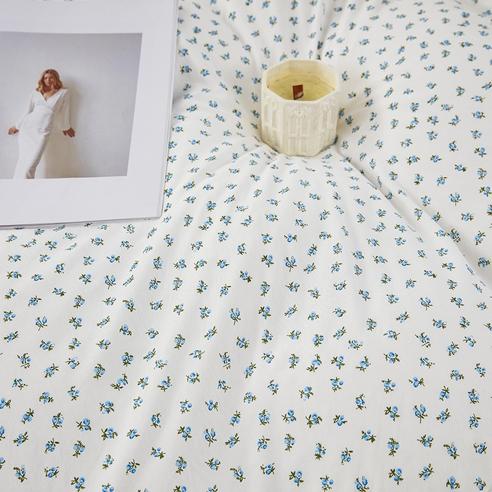 91家纺网 家纺一手货源 找家纺 卡迪亚家纺 2025新款轻氧棉小碎花韩式花边床盖 若兰