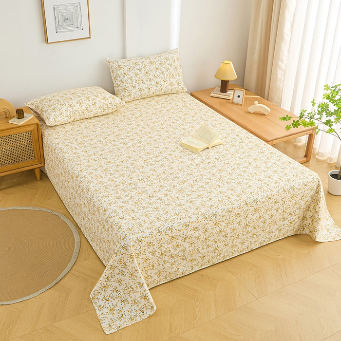 91家纺网 家纺一手货源 找家纺 九亭家纺 2025新款A类全棉老粗布床单 岁月