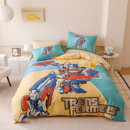 2025新款设计师专版全棉双层纱四件套 擎天柱