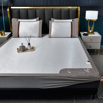 （总）小牛席业 2025新款超精密冰丝席-小斜纹系列-床笠款凉席藤席冰藤席冰丝席竹席草席空调席乳胶席豆豆席