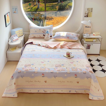 昊川家纺  2025新款全棉床盖 可爱熊