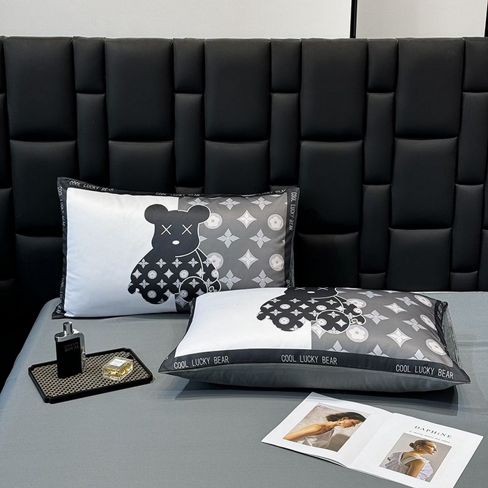 91家纺网 家纺一手货源 找家纺 （总）奥汀洛家纺 2025新款数码印花大版水洗真丝冰丝天丝夏被四件套