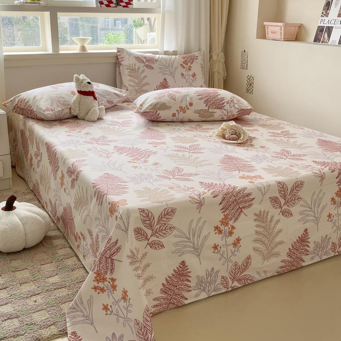 91家纺网 家纺一手货源 找家纺 新印象2025新款直角纯棉老粗布套件 床单款老粗布 -相思语