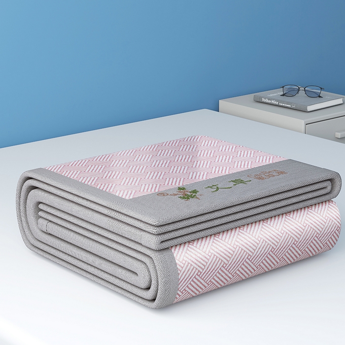 91家纺网 家纺一手货源 找家纺 （总）青雅席业 2025新款凉感艾草冰藤席凉席