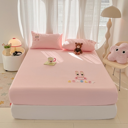 91家纺网 家纺一手货源 找家纺 （总）眠帛家居 2025新款A类水洗棉卡通毛巾绣单床笠