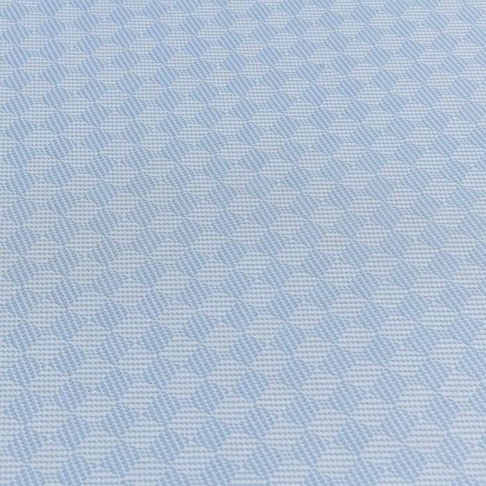 91家纺网 家纺一手货源 找家纺 小牛席业 2025新款棋盘格-熊猫凉感冰丝席系列（床笠款） 蓝色