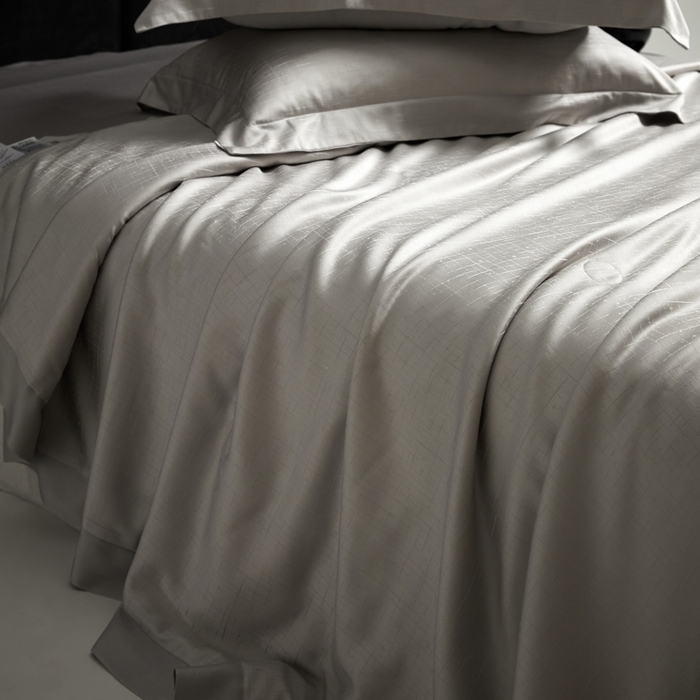 91家纺网 家纺一手货源 找家纺 A+爱家（纪梵茜） 2025新款星光蚕丝被 星光灰