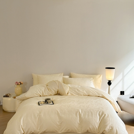 91家纺网 家纺一手货源 找家纺 （总）2025新款60s长绒棉提花四件套系列1