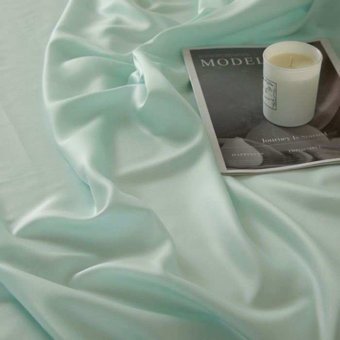 91家纺网 家纺一手货源 找家纺 涵宸2025新款天丝-天丝棉-纯色单枕套-场景1 枕套-空绿