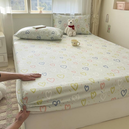 91家纺网 家纺一手货源 找家纺 新印象2025新款直角纯棉老粗布套件 床笠款 老粗布-简爱