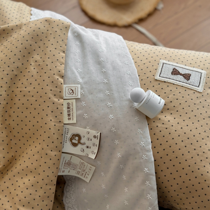 91家纺网 家纺一手货源 找家纺 帕拉美拉 2025新款全棉双层纱玉米聚乳酸夏被春秋被冬被玉米被 三件套四件套 波尔圆舞（咖）