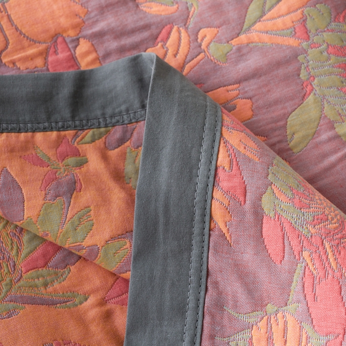 91家纺网 家纺一手货源 找家纺 棠薇家纺 2025新款60S长绒棉纯棉纱布毛巾被 花团锦簇