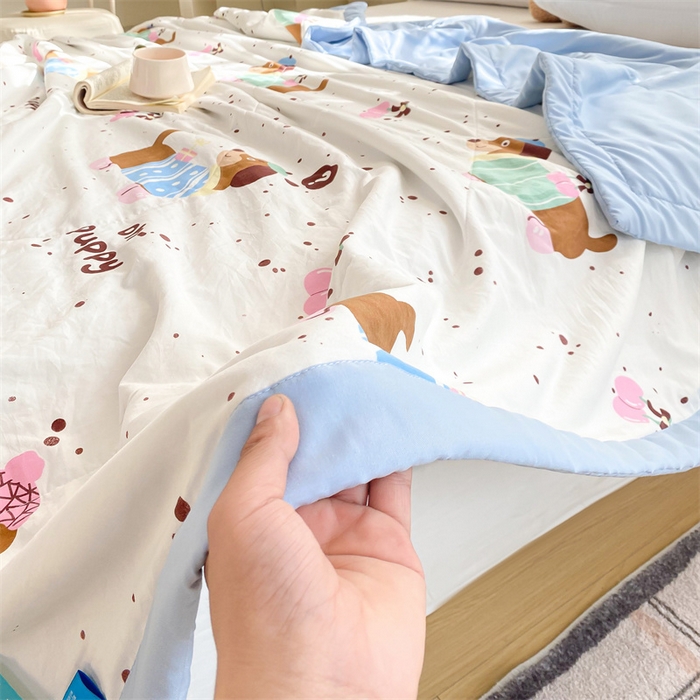 91家纺网 家纺一手货源 找家纺 梵蒂莎 2025云朵棉棉花夏被靠谱小狗