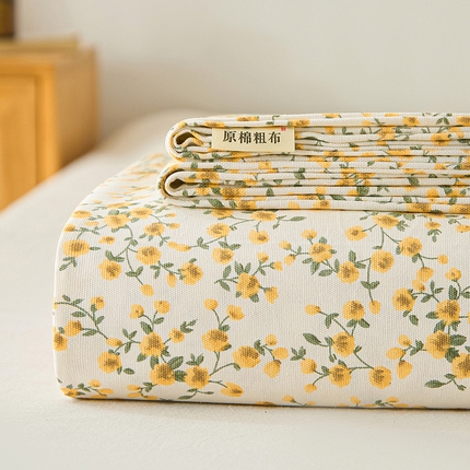 九亭家纺 2025新款A类全棉老粗布床单 岁月