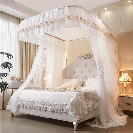 91家纺网 家纺一手货源 找家纺 （总）艺利轩 2025新款双层纱导轨蚊帐