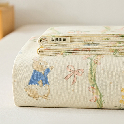 91家纺网 家纺一手货源 找家纺 （总）九亭家纺 2025新款A类全棉老粗布床单