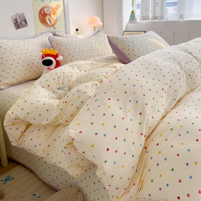 91家纺网 家纺一手货源 找家纺 （总）赫梵茜 2025新款有氧针织双层纱单床盖床盖三件套床盖四件套