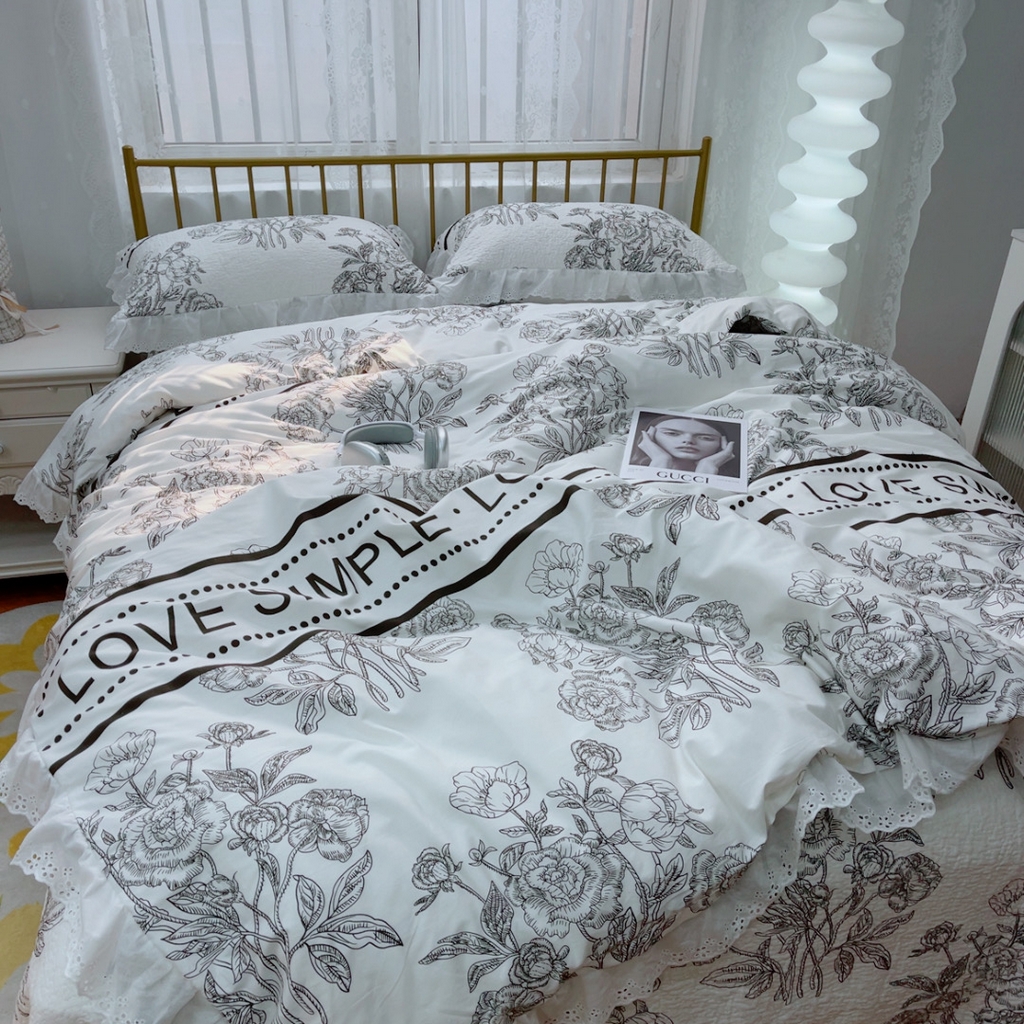 91家纺网 家纺一手货源 找家纺 暖居 2025春夏款高温砂洗棉花床盖三件套被套四件套同款纯棉夏被空调被四季 晨暮间