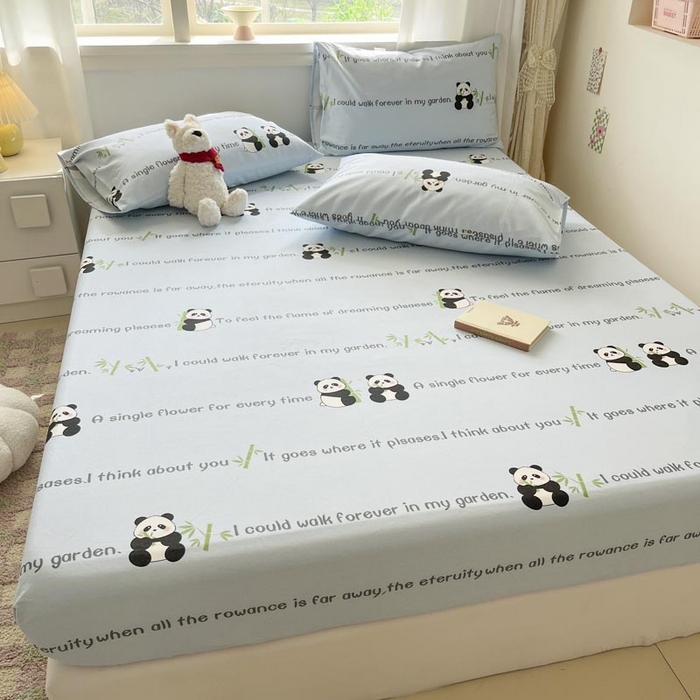 91家纺网 家纺一手货源 找家纺 新印象2025新款直角纯棉老粗布套件 床笠款 老粗布 -盼达