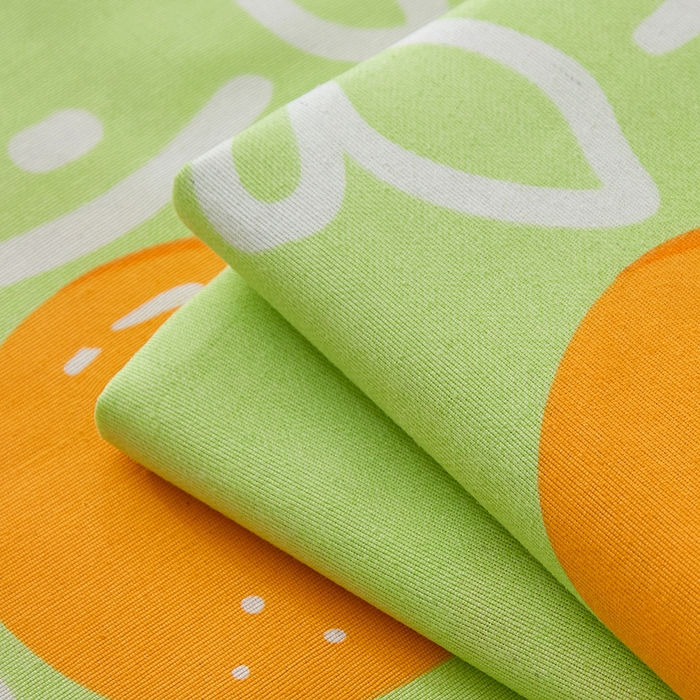 91家纺网 家纺一手货源 找家纺 金泰莱 2025新款锦柔老粗布床单老粗布凉席三件套 气泡橙