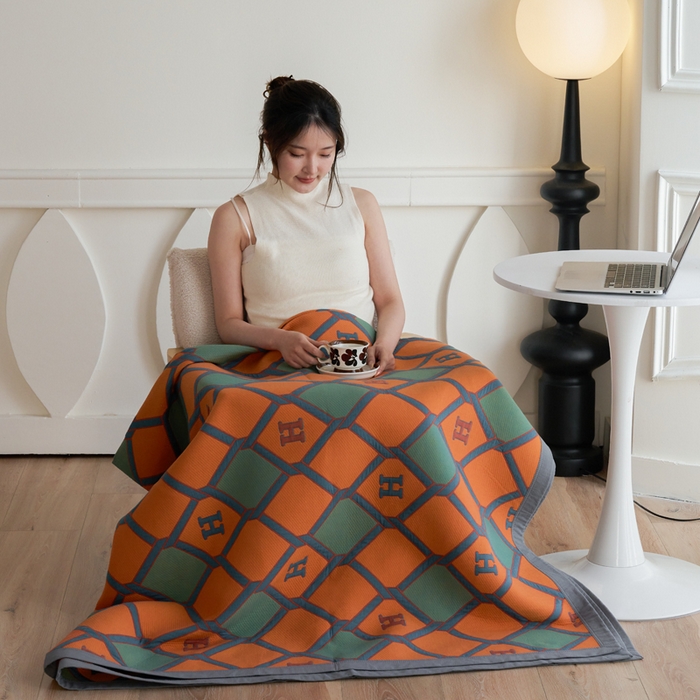 91家纺网 家纺一手货源 找家纺 棠薇家纺 2025新款60S长绒棉纯棉纱布毛巾被 轻奢【磨砂按摩手感】