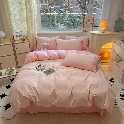 91家纺网 家纺一手货源 找家纺 （总）卡巴伦家纺 2025新款40支纯棉A类水洗棉四件套风格2