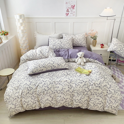 91家纺网 家纺一手货源 找家纺 （总）汣沐生活 2025新款针织棉印花款四件套