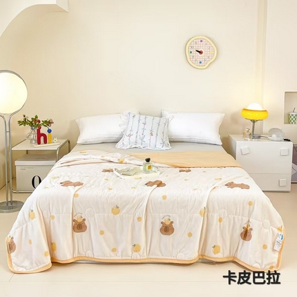 91家纺网 家纺一手货源 找家纺 （总）悦织湾家纺2025新款冰丝冰激凌夏被