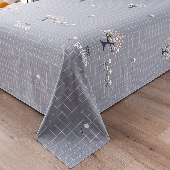 91家纺网 家纺一手货源 找家纺 润淳家居 2025新款老粗布三件套及单品 快乐树 灰