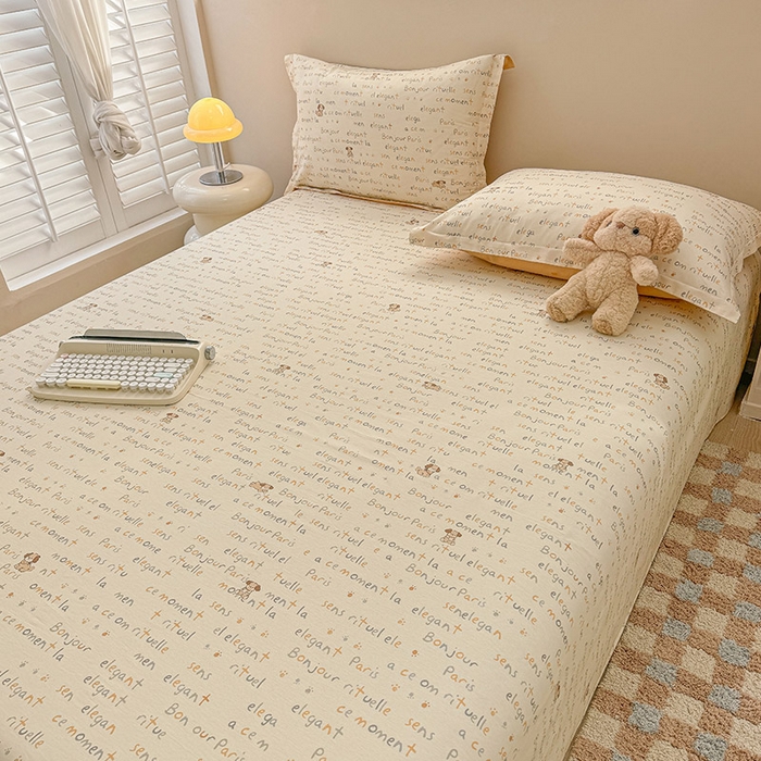 91家纺网 家纺一手货源 找家纺 绵庭家纺 2025新款12868全棉套件单品系列二单床单 旺仔派