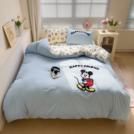 91家纺网 家纺一手货源 找家纺 （总）奈颜 2025新款高克重水洗棉毛巾绣爆款四件套