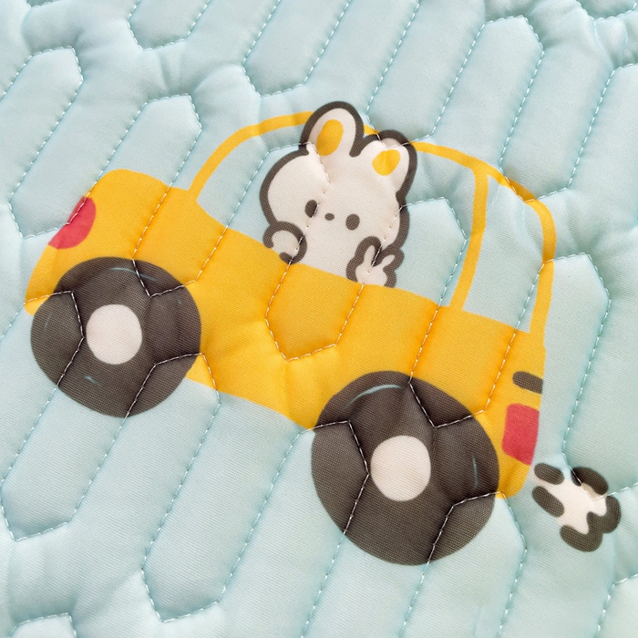 91家纺网 家纺一手货源 找家纺 富馨莱 2025新款A类凉感丝空气纤维凉席床笠款 小汽车