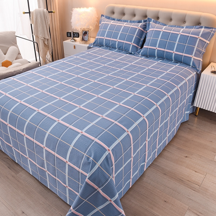 91家纺网 家纺一手货源 找家纺 润淳家居 2025新款老粗布三件套及单品 格恋